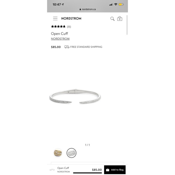 Nordstrom open cuff bracelet - Picture 7 of 8